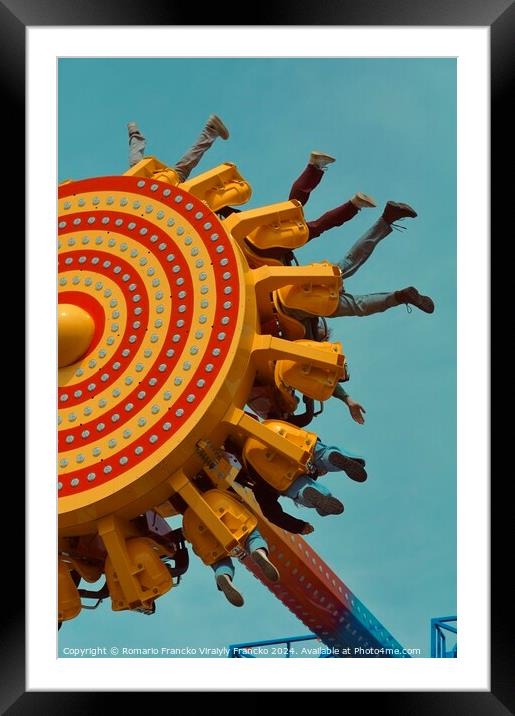 Amusement park rides Framed Mounted Print by Romario Francko Viraiyly Francko