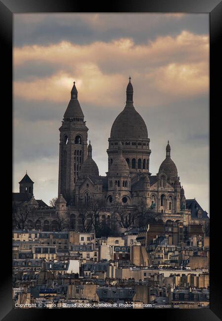 The Basilica of the Sacred Heart of Paris Framed Print by Justo II Gayad