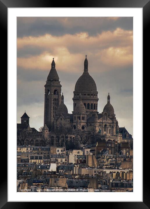The Basilica of the Sacred Heart of Paris Framed Mounted Print by Justo II Gayad