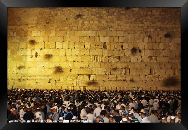 Jerusalem, Wailing Wall Framed Print by PhotoStock Israel