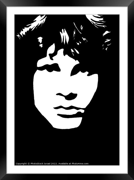Jim Morrison  Framed Mounted Print by PhotoStock Israel