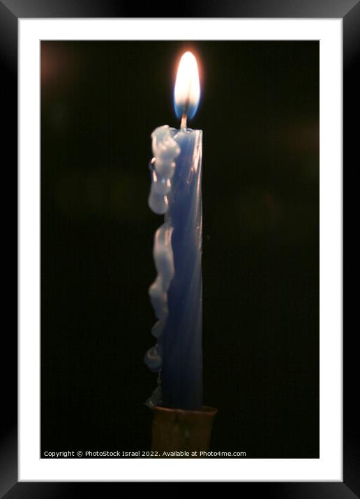 Burning candle Framed Mounted Print by PhotoStock Israel