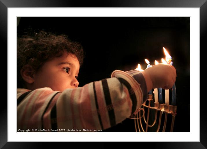 Chanukkah Menorah  Framed Mounted Print by PhotoStock Israel