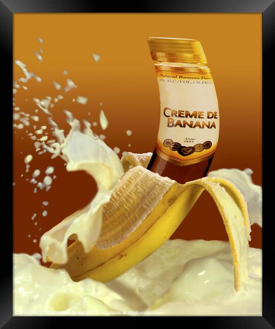 Banana Cream Liquor Framed Print by PhotoStock Israel