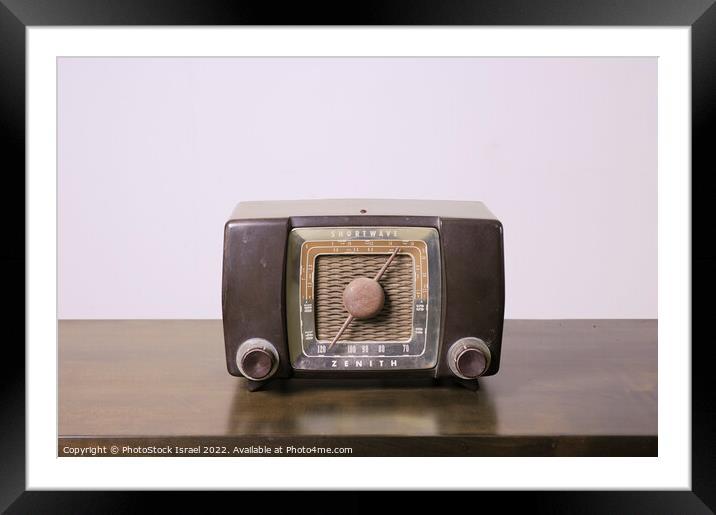 retro Zenith transistor radio receiver  Framed Mounted Print by PhotoStock Israel