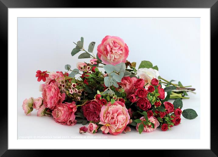 silk roses  Framed Mounted Print by PhotoStock Israel