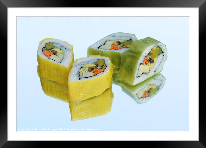 Inside out Sushi Framed Mounted Print by PhotoStock Israel