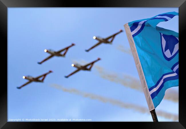 IAF Fouga Magister CM-170 Framed Print by PhotoStock Israel