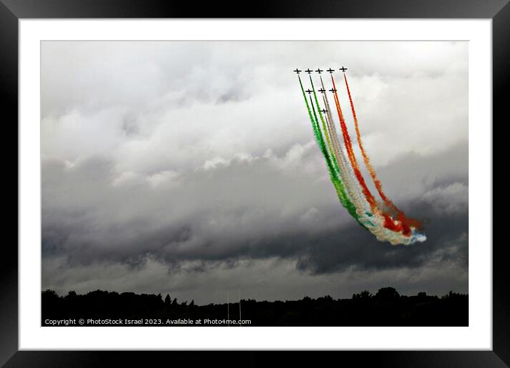  Frecce Tricolori  Framed Mounted Print by PhotoStock Israel