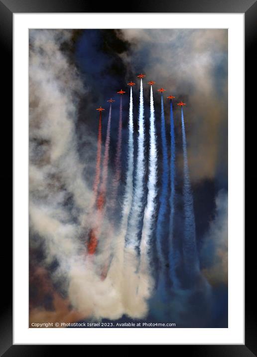 Red Arrows  Framed Mounted Print by PhotoStock Israel