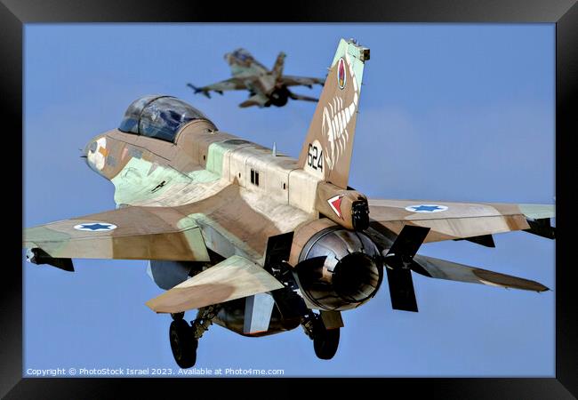 IAF F-16D Framed Print by PhotoStock Israel