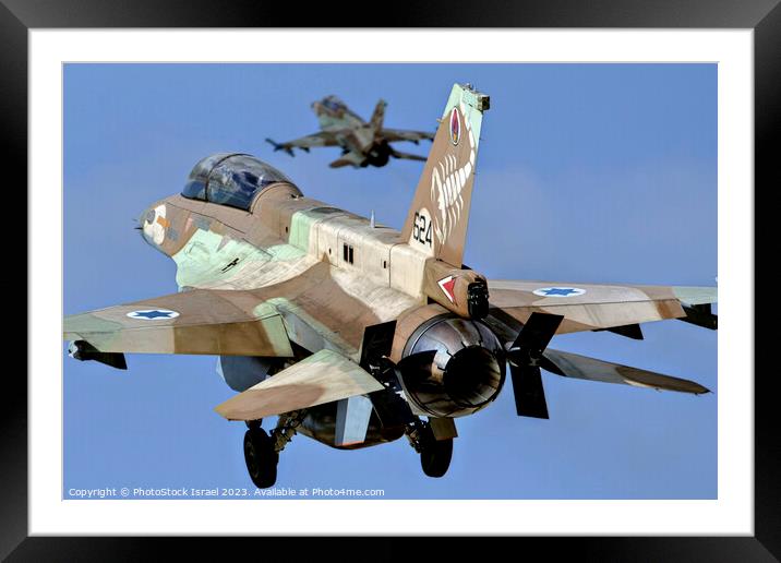 IAF F-16D Framed Mounted Print by PhotoStock Israel