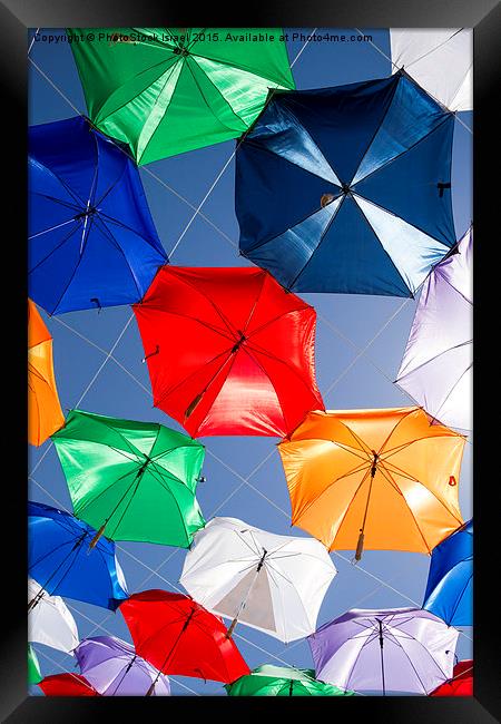 Colourful umbrellas  Framed Print by PhotoStock Israel