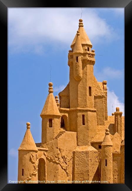 Sand sculpture Haifa Framed Print by PhotoStock Israel