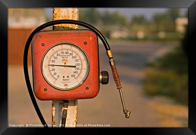 Air pressue pump Framed Print by PhotoStock Israel