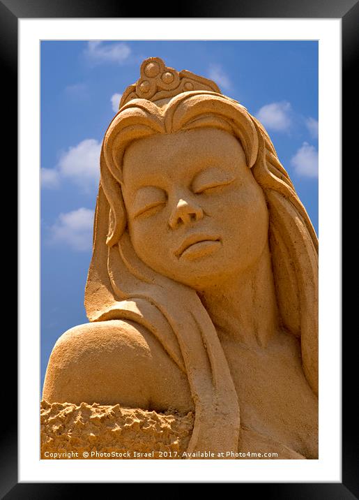 Sand sculpture Haifa, July 2006 Framed Mounted Print by PhotoStock Israel
