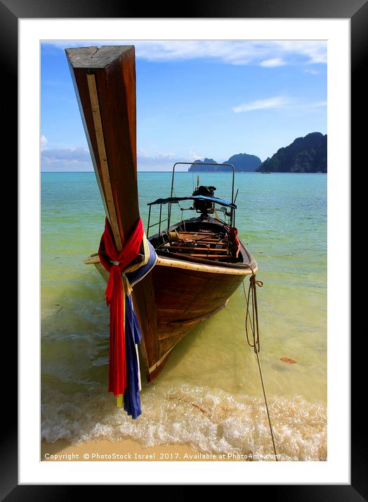 The beach Koh Pi PI, Thailand Framed Mounted Print by PhotoStock Israel