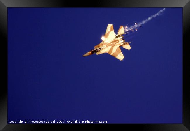IAF F-15I Fighter jet Framed Print by PhotoStock Israel