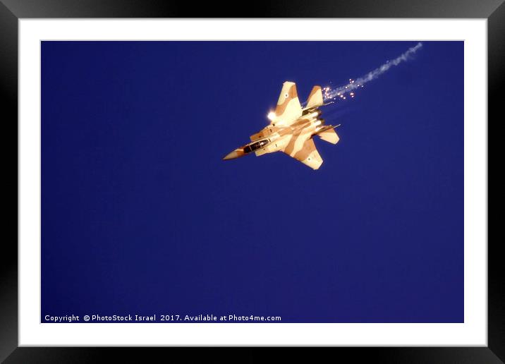 IAF F-15I Fighter jet Framed Mounted Print by PhotoStock Israel