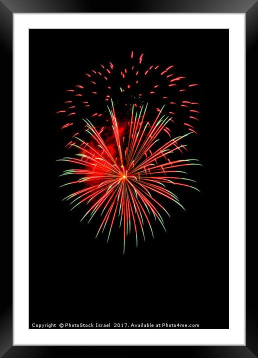 4th of July fireworks. Framed Mounted Print by PhotoStock Israel