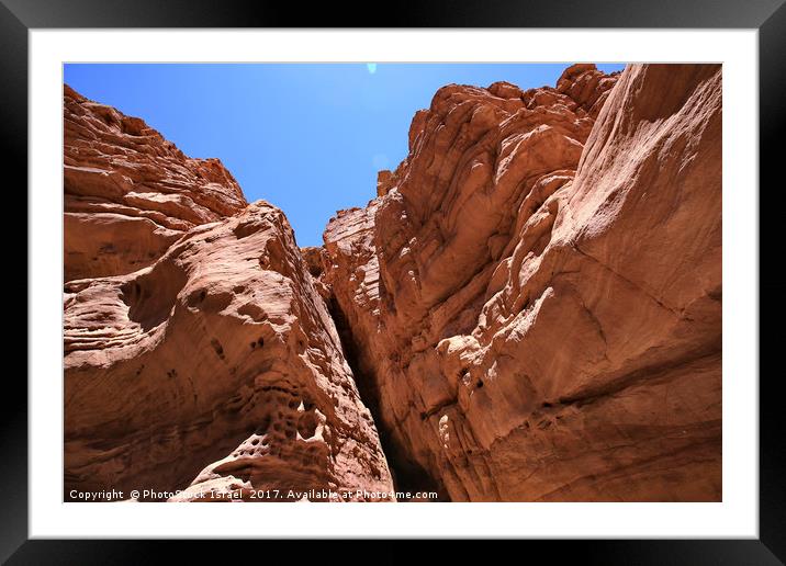 The Red Canyon near Eilat, Israel  Framed Mounted Print by PhotoStock Israel