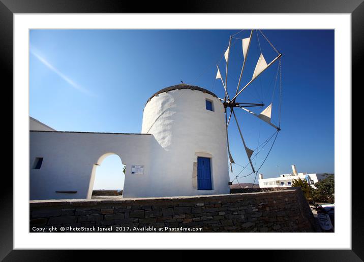 Paros Island, Greece Framed Mounted Print by PhotoStock Israel