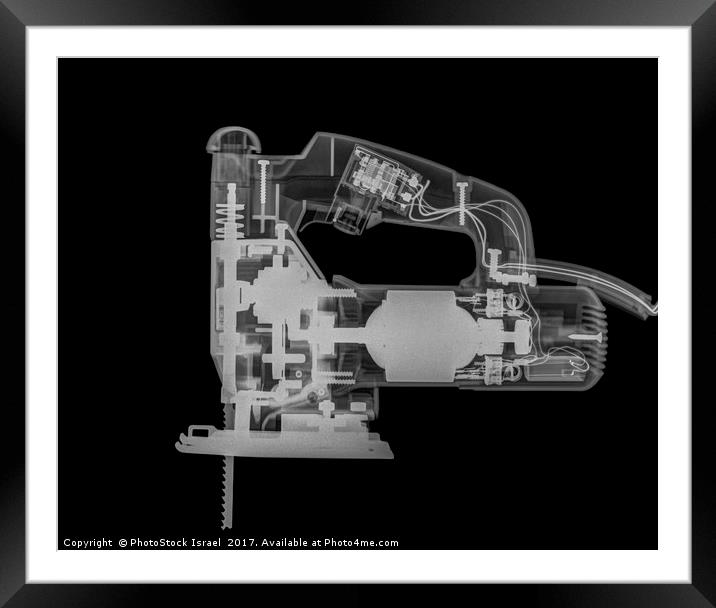 Jigsaw under x-ray  Framed Mounted Print by PhotoStock Israel
