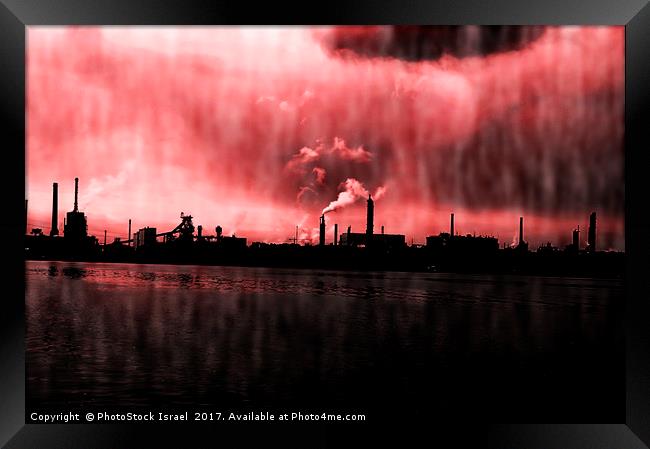Industrial Zone in Linz Austria. Framed Print by PhotoStock Israel