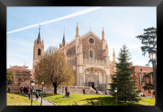 church of San Jeronimo el Real Madrid Framed Print by PhotoStock Israel