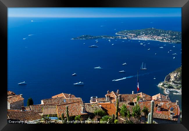 Èze, Alpes-Maritimes department, France Framed Print by PhotoStock Israel