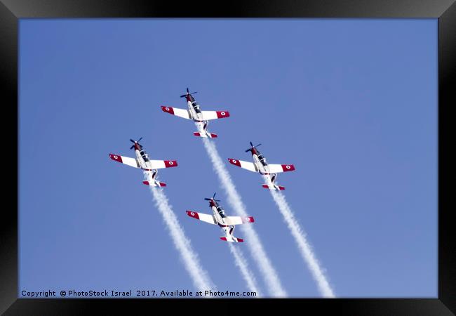 IAF Acrobatic team Framed Print by PhotoStock Israel