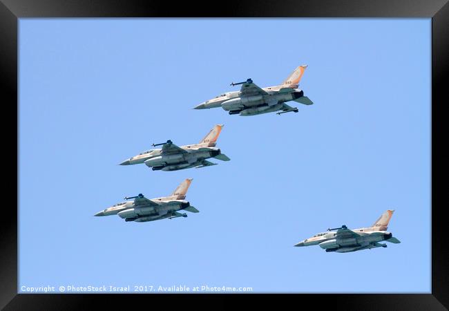 Israeli Air Force F-16  Framed Print by PhotoStock Israel
