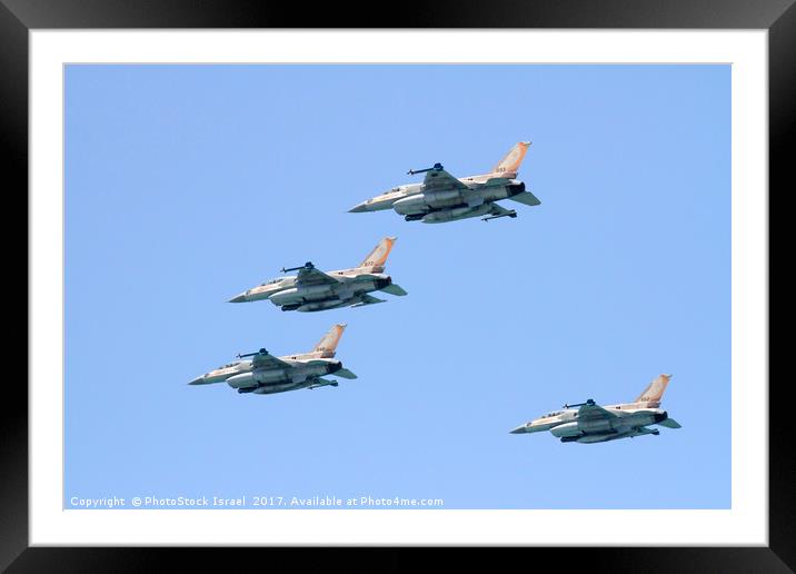 Israeli Air Force F-16  Framed Mounted Print by PhotoStock Israel