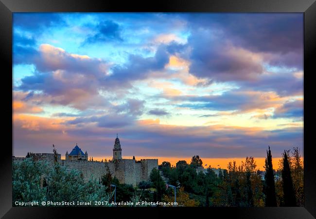 David Tower at sunset  Framed Print by PhotoStock Israel