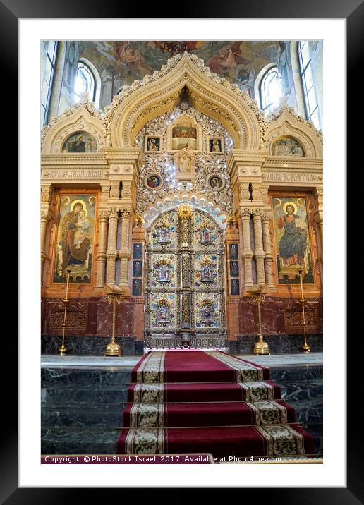 Church of the Savior on Spilled Blood  Framed Mounted Print by PhotoStock Israel