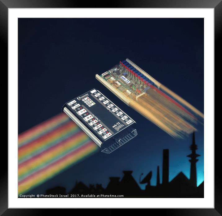 Electronic circuit boards Framed Mounted Print by PhotoStock Israel