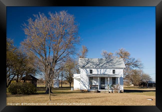 Little House on the Prairie, Kansas KS USA Framed Print by PhotoStock Israel