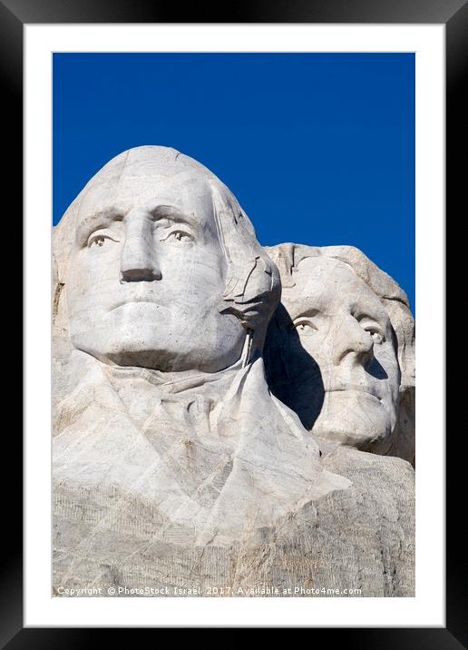 Mount Rushmore South Dakota SD USA Framed Mounted Print by PhotoStock Israel