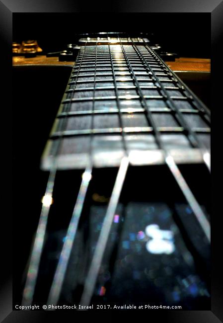 Guitar Abstract close up Framed Print by PhotoStock Israel