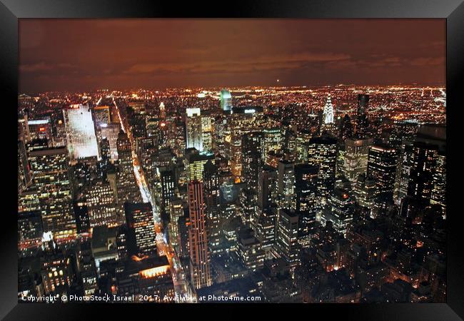 Manhattan New York city, NY, USA Framed Print by PhotoStock Israel