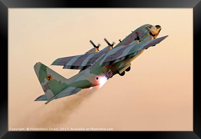 IAF Hercules 100 Framed Print by PhotoStock Israel