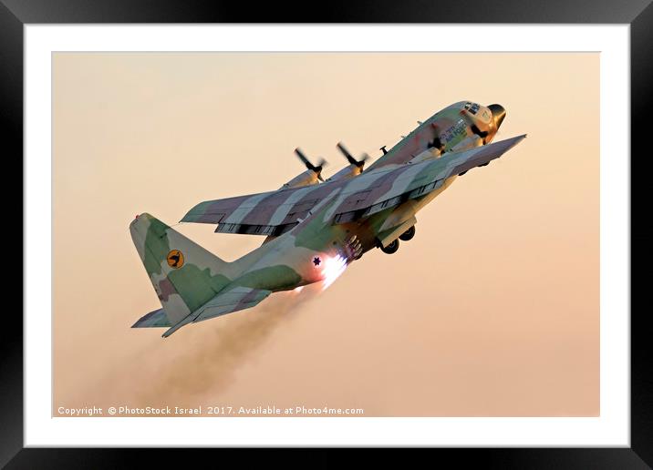 IAF Hercules 100 Framed Mounted Print by PhotoStock Israel
