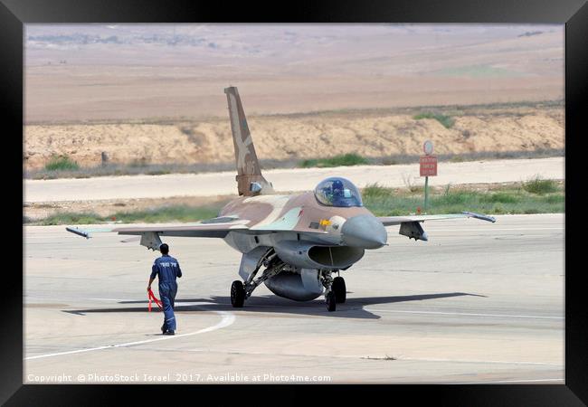 IAF F16I Fighter jet Framed Print by PhotoStock Israel
