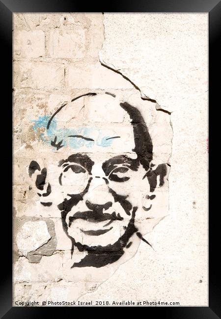 Mahatma Gandhi  Framed Print by PhotoStock Israel