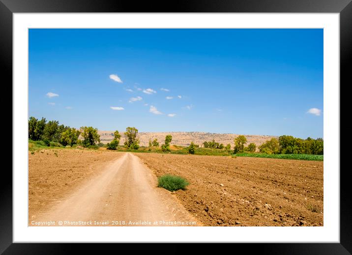 ploughed fields  Framed Mounted Print by PhotoStock Israel