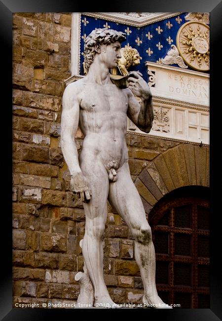 The statue of David  Framed Print by PhotoStock Israel