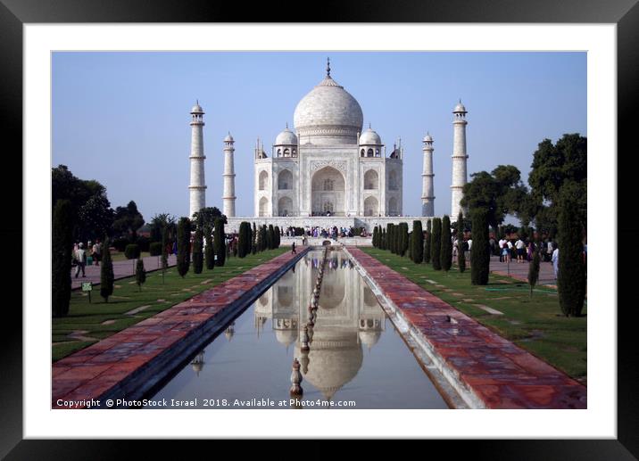 Taj Mahal landmark Framed Mounted Print by PhotoStock Israel