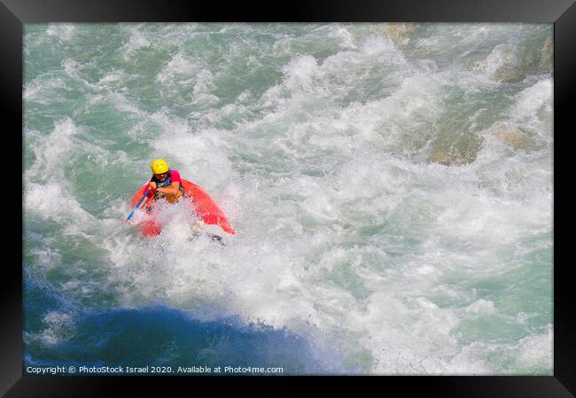 White water rafting  Framed Print by PhotoStock Israel