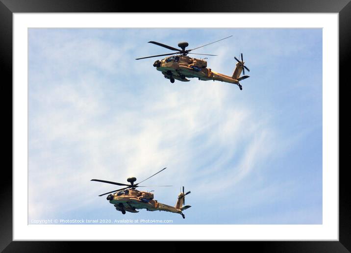 IAF Apache Helicopter  Framed Mounted Print by PhotoStock Israel