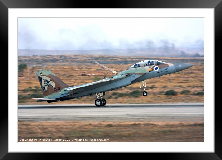 IAF F15I Fighter jet Framed Mounted Print by PhotoStock Israel